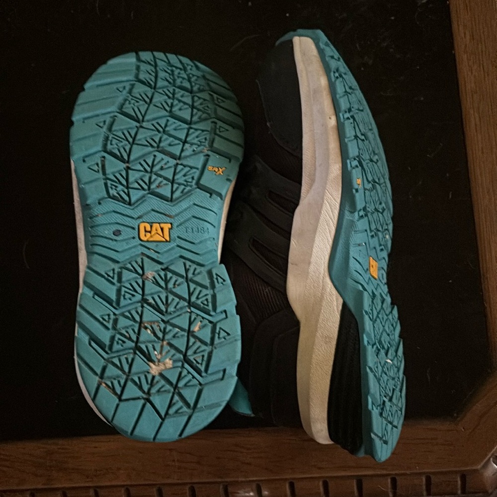 Caterpillar Black and Blue Oxfords